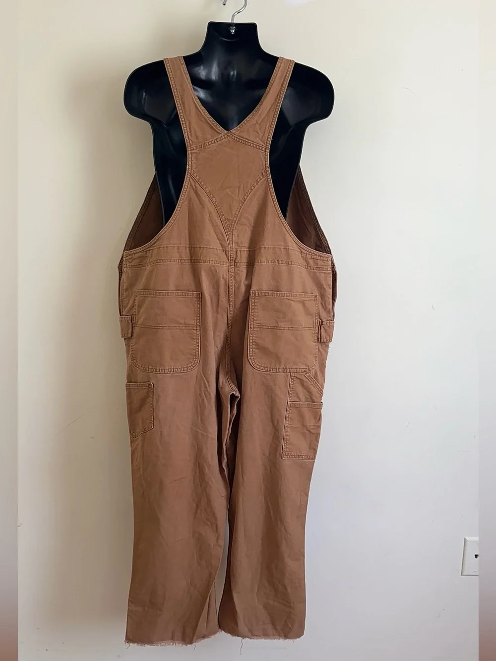 Carhartt Women’s Bib Overalls Brown Tan Utility Carpenter Workwear XXL 20